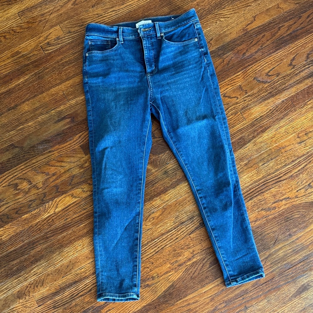 LOFT Dark Blue Skinny Jeans